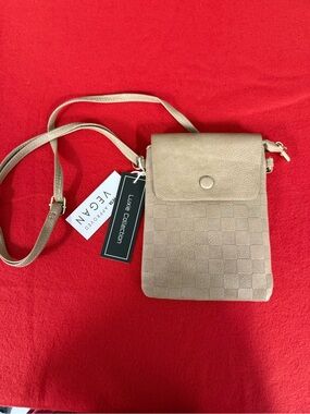 Tan Crossbody Phone Bag